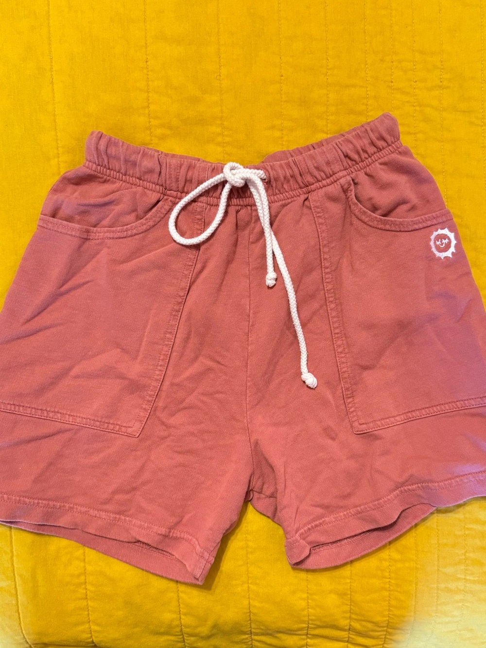 Big Bud Press Dusty Rose Drawstring Pocket Athletic Shorts